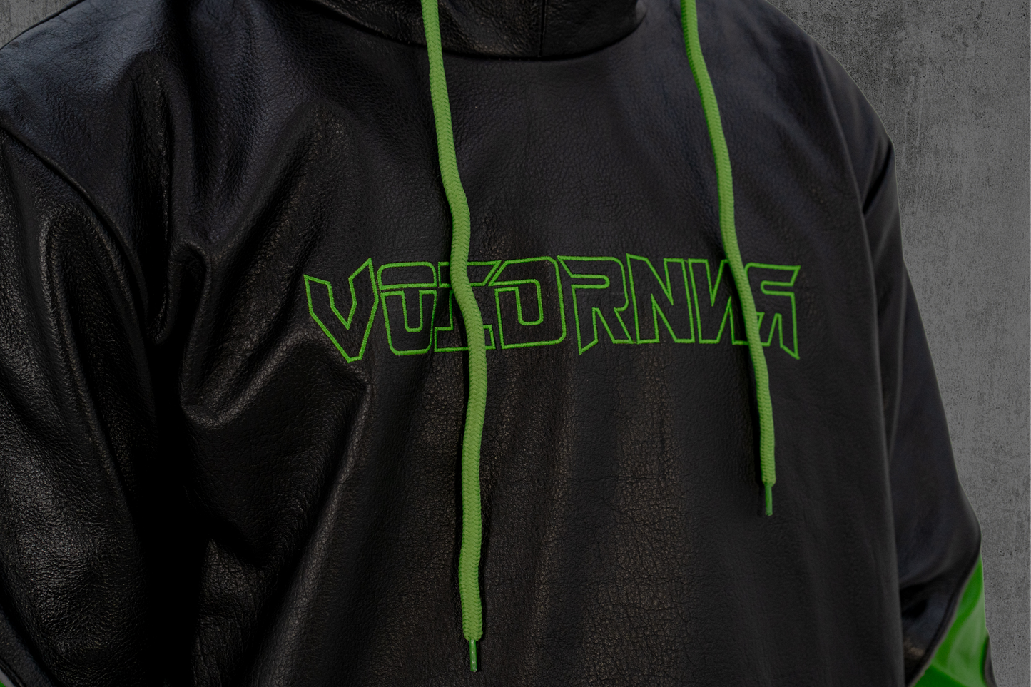 Sumatra | Leather Riding Hoodie | VOIDRNNR Series.