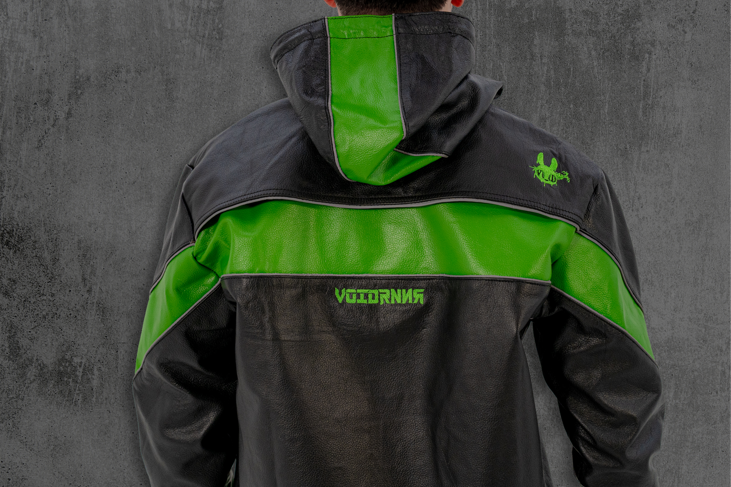 Sumatra | Leather Riding Hoodie | VOIDRNNR Series.