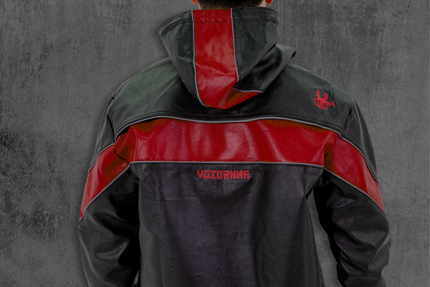 Sumatra | Leather Riding Hoodie | VOIDRNNR Series.