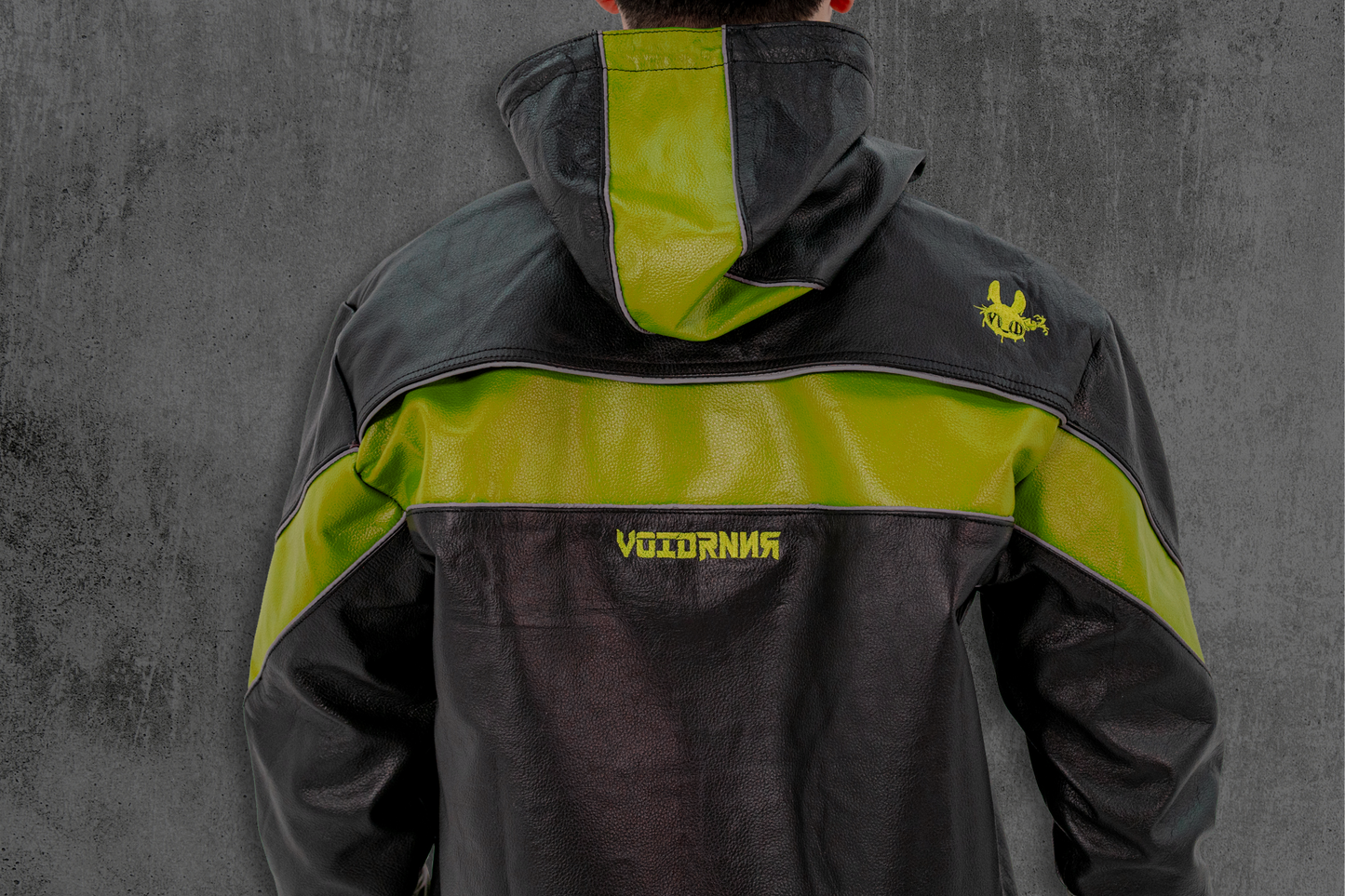 Sumatra | Leather Riding Hoodie | VOIDRNNR Series.