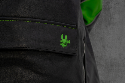 Sumatra | Leather Riding Hoodie | VOIDRNNR Series.